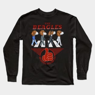 Classic Street crossing with Beagle Dogs on a retro The Beagles tee Long Sleeve T-Shirt